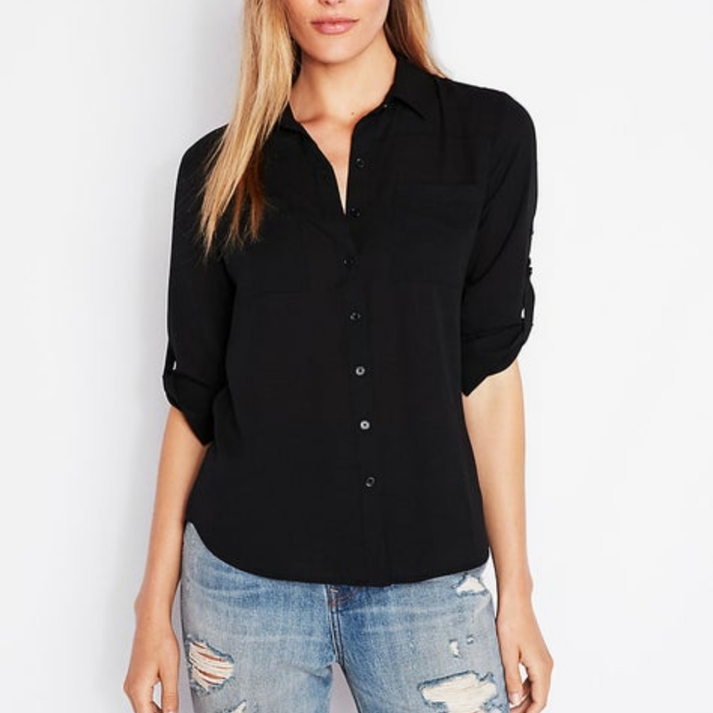Express The City Shirt Button Down Long Sleeve - Picture 2 of 9